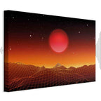 Futuristic Sky Landscape Canvas Print