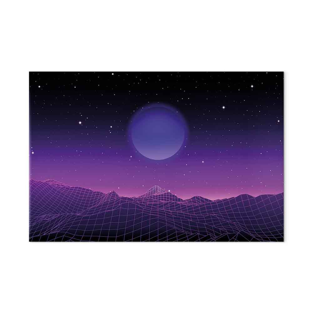 Futuristic Cosmos Landscape Canvas Print