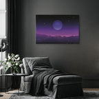 Futuristic Cosmos Landscape Canvas Print