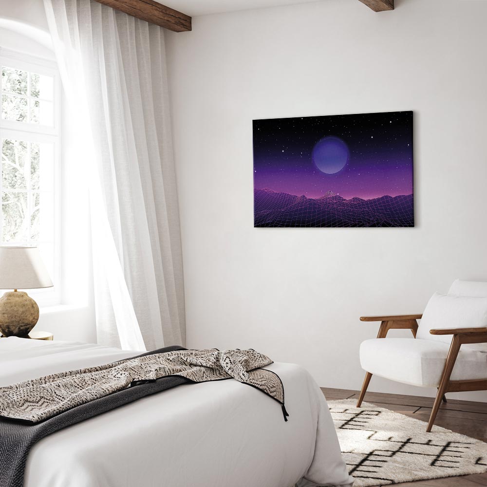Futuristic Cosmos Landscape Canvas Print