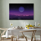 Futuristic Cosmos Landscape Canvas Print