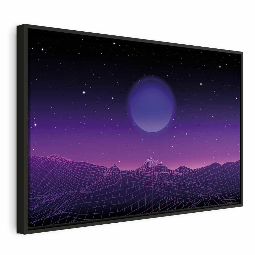 Futuristic Cosmos Landscape Canvas Print