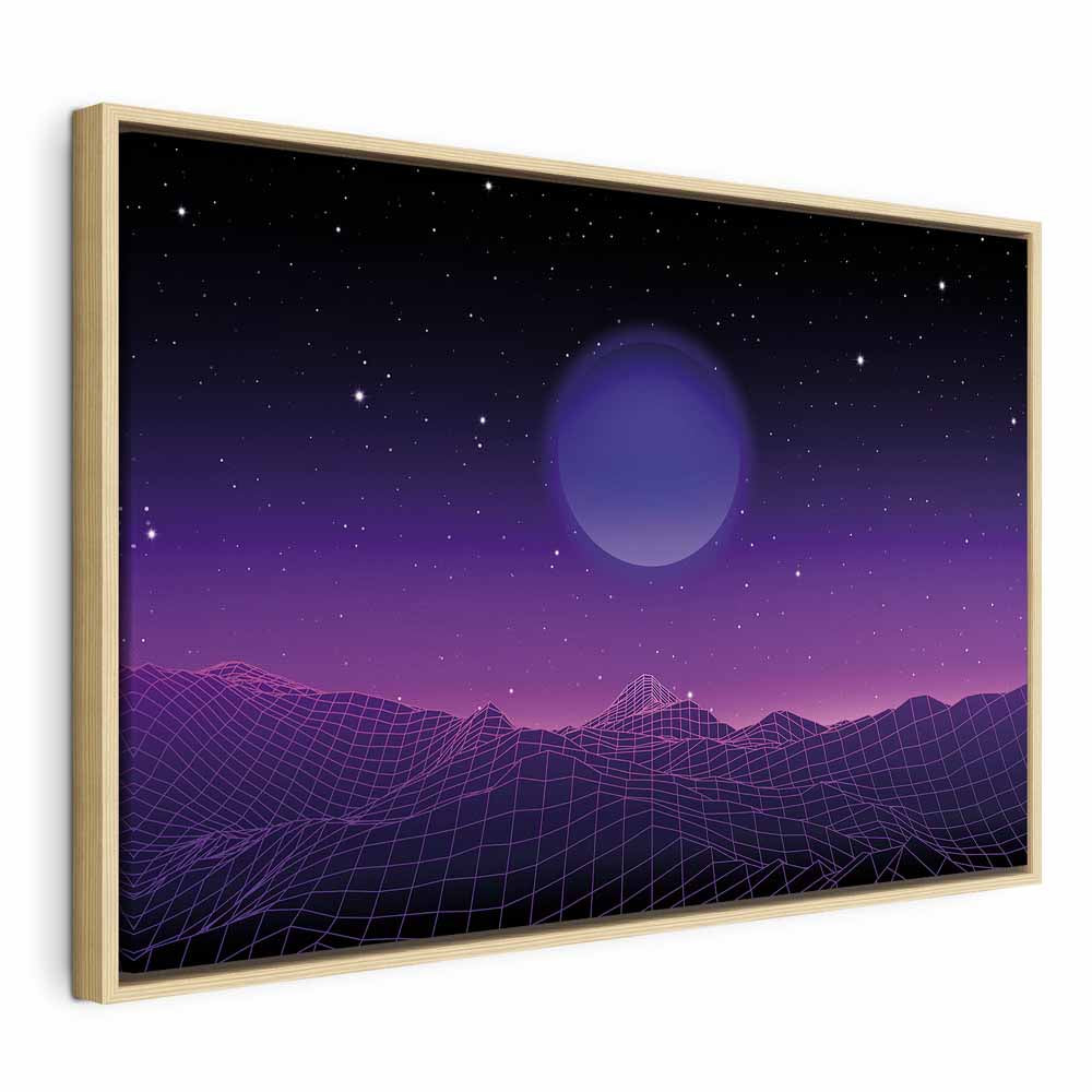 Futuristic Cosmos Landscape Canvas Print