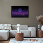 Futuristic Cosmos Landscape Canvas Print