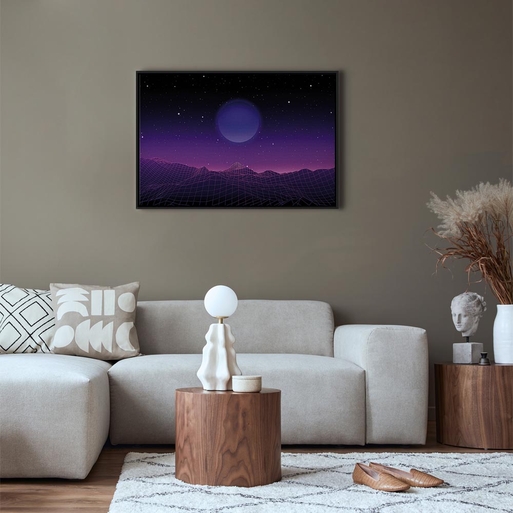 Futuristic Cosmos Landscape Canvas Print