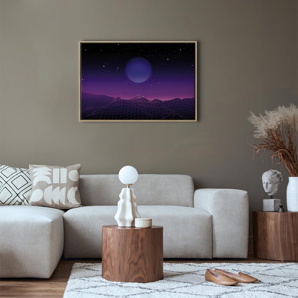 Futuristic Cosmos Landscape Canvas Print