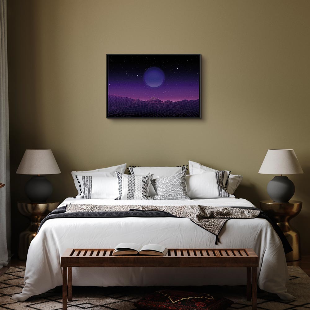 Futuristic Cosmos Landscape Canvas Print