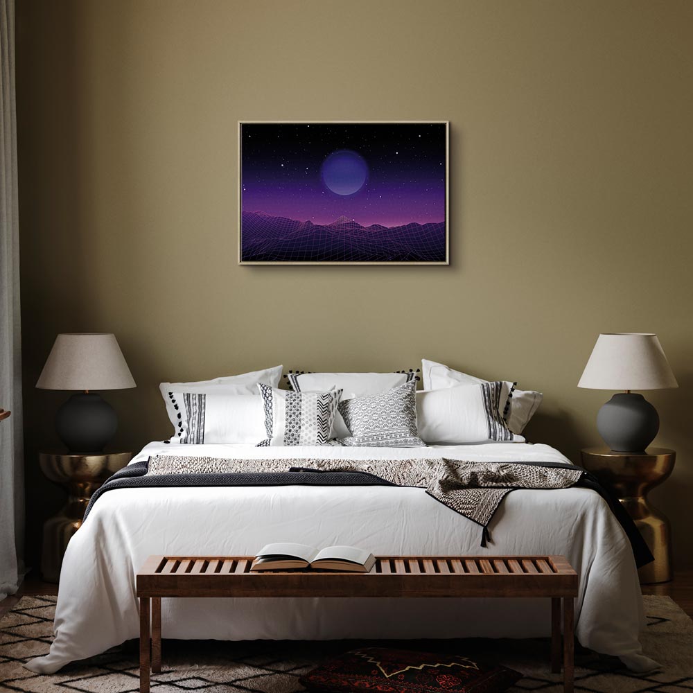 Futuristic Cosmos Landscape Canvas Print