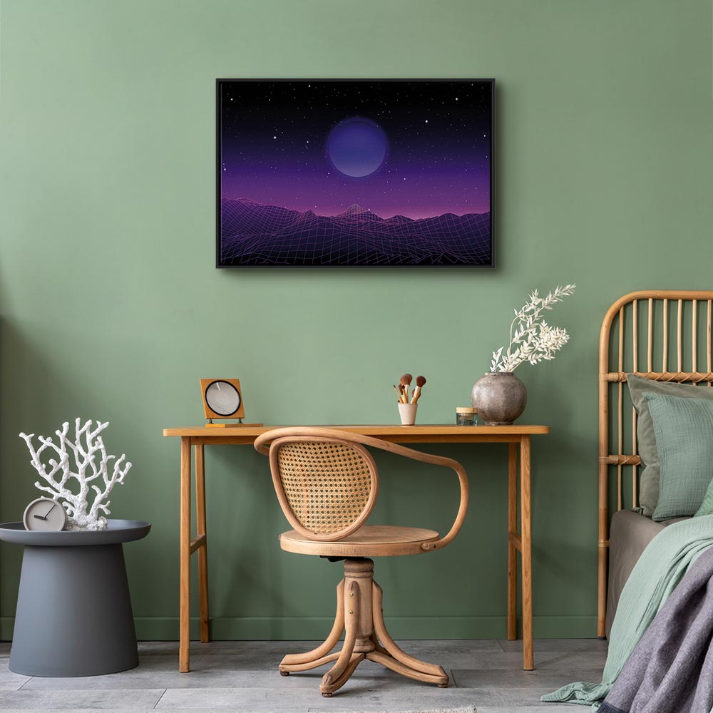 Futuristic Cosmos Landscape Canvas Print