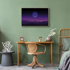 Futuristic Cosmos Landscape Canvas Print