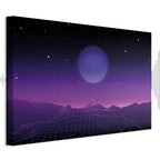 Futuristic Cosmos Landscape Canvas Print