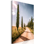 Canvas Print - Italian cypresses (1 Part) Vertical