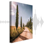 Italian Cypress Trees Landscape Canvas Print
