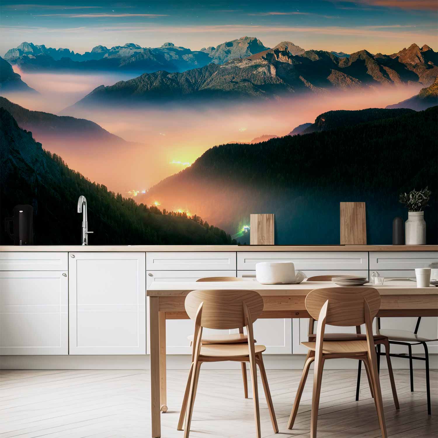 Wall mural Mountain Breath - Multicoloured