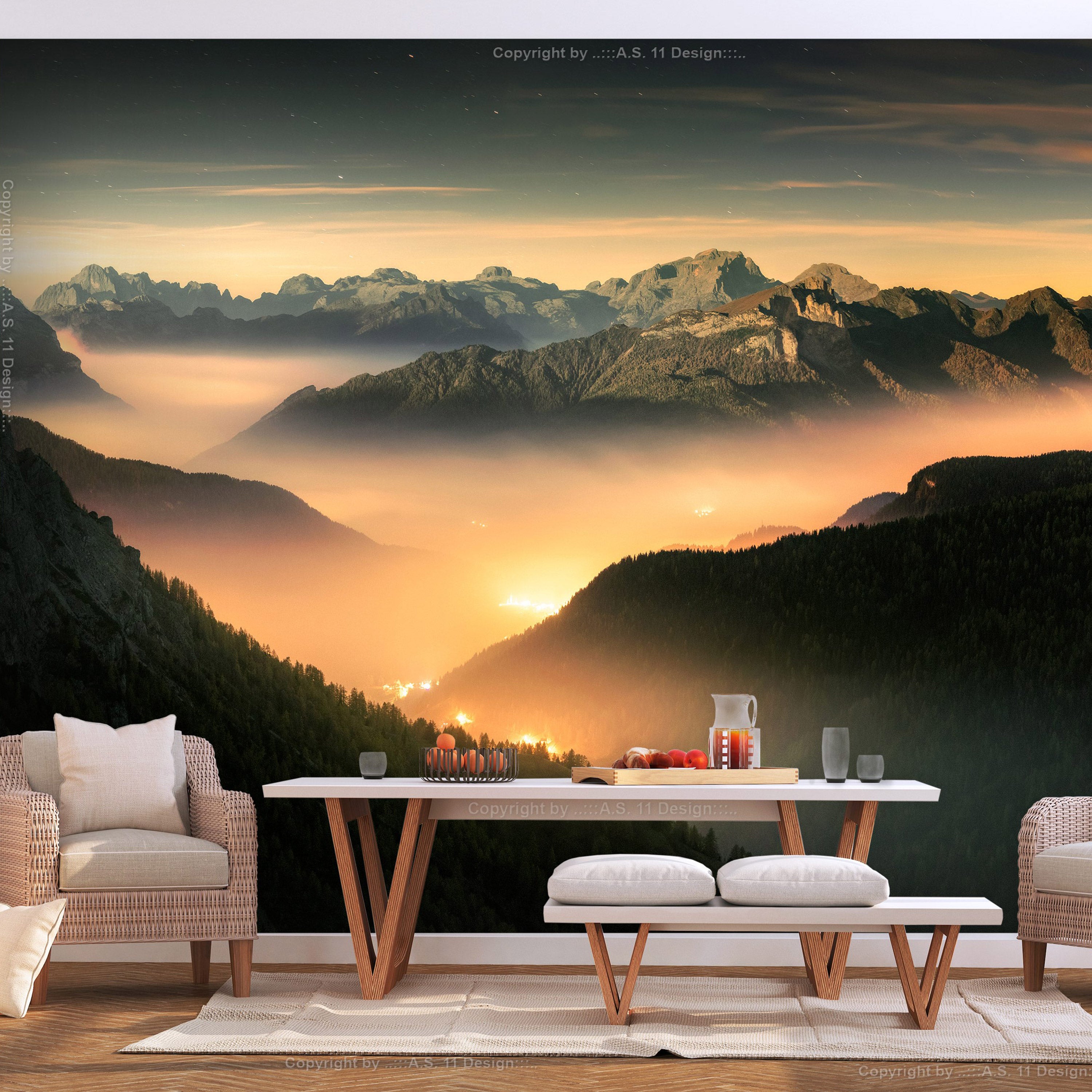 Wall Mural Mountain Breath Landscape