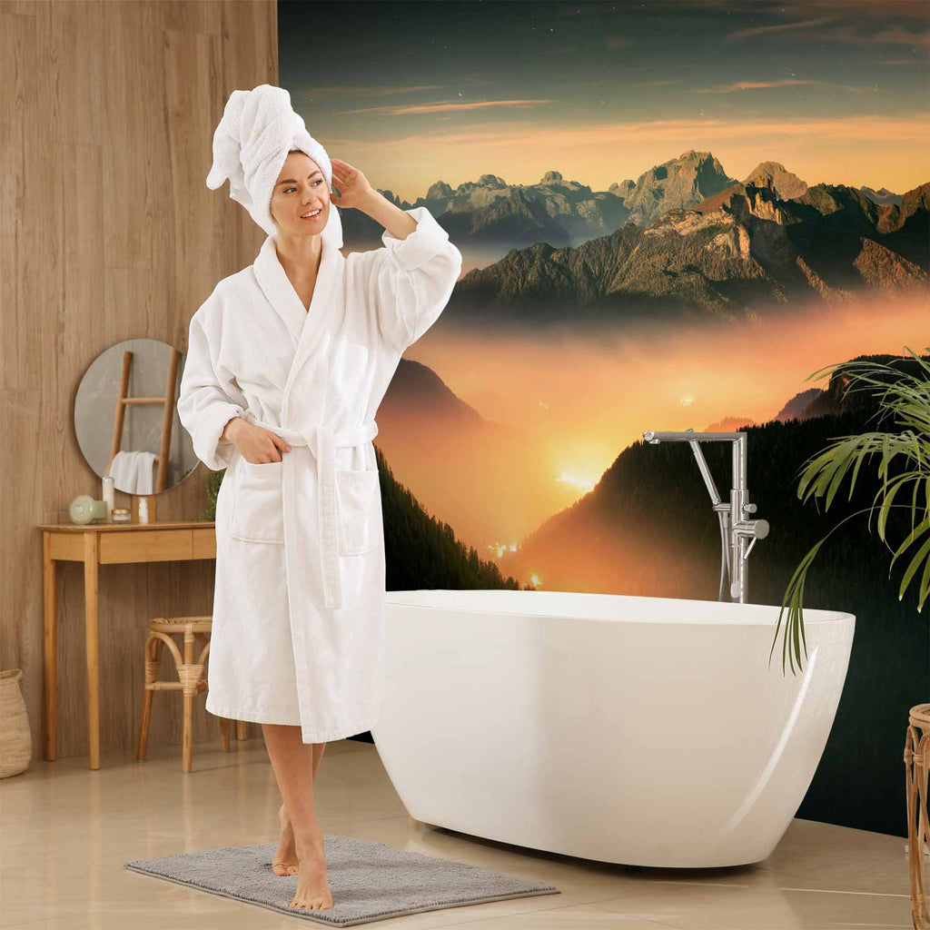 Mountain Clouds Landscape Wall Mural