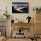 Mountain Clouds Landscape Canvas Print