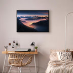 Mountain Clouds Landscape Canvas Print