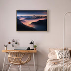 Mountain Clouds Landscape Canvas Print