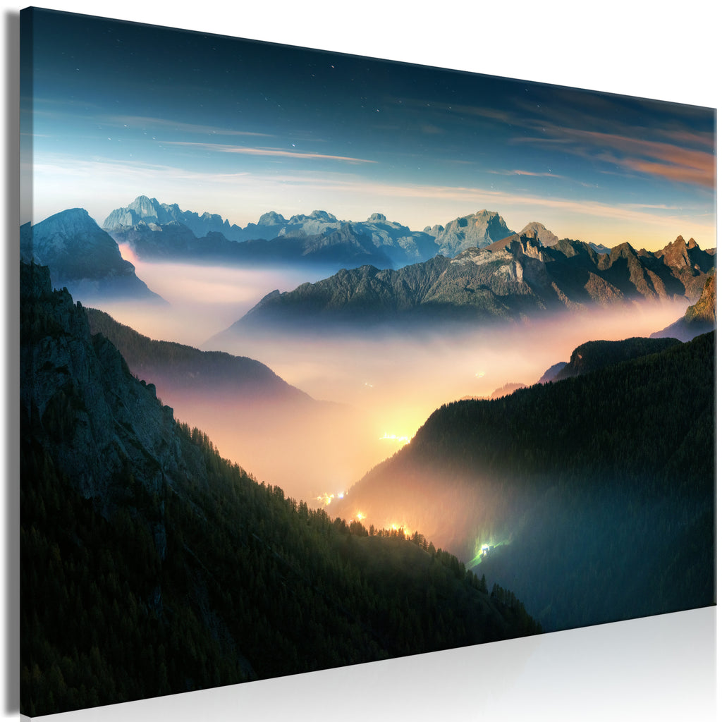 Canvas Print Mountain Breath Wide 1 Part
