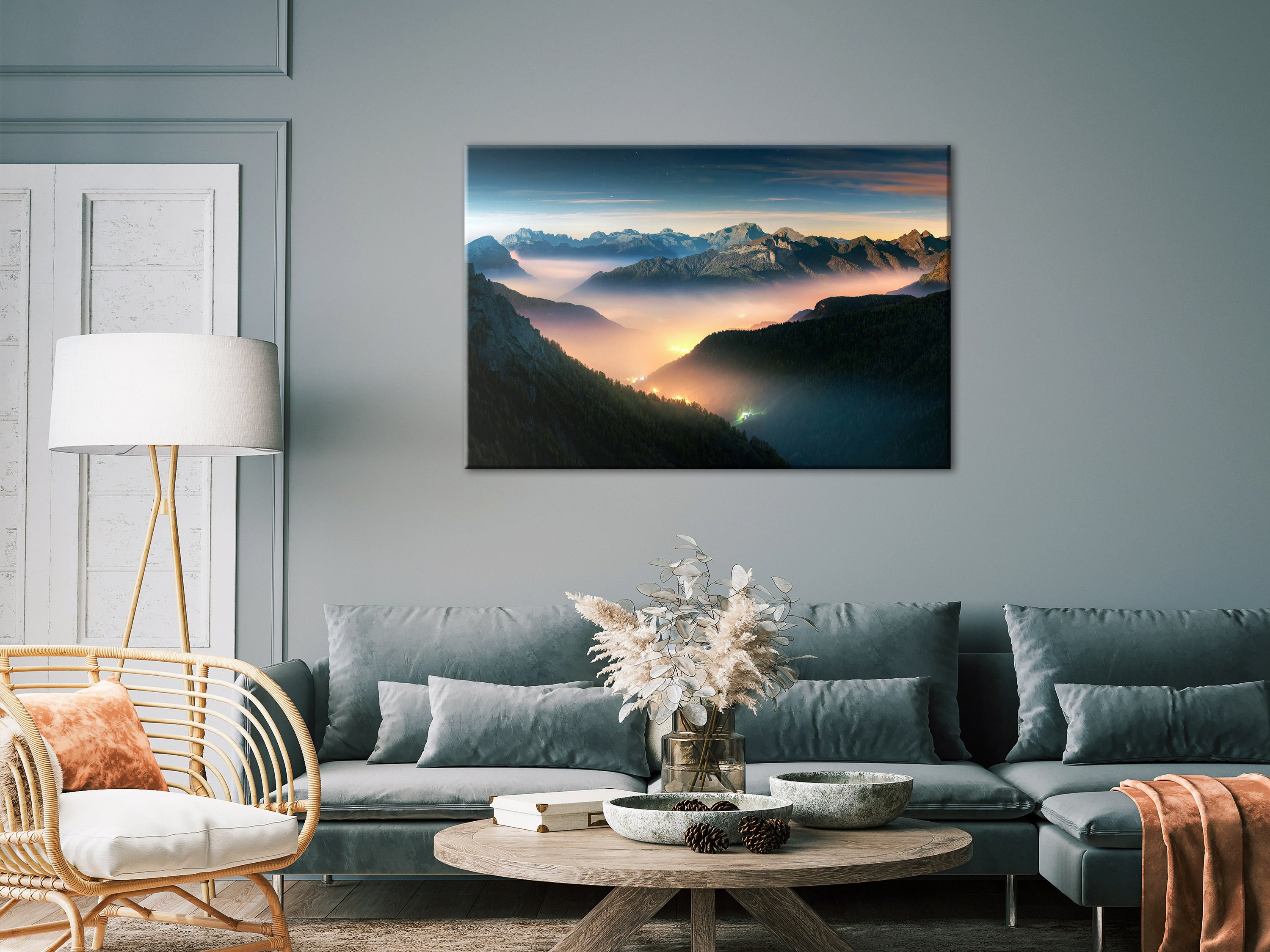 Canvas Print Mountain Breath Wide 1 Part