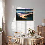 Misty Mountain Clouds Landscape Canvas Print