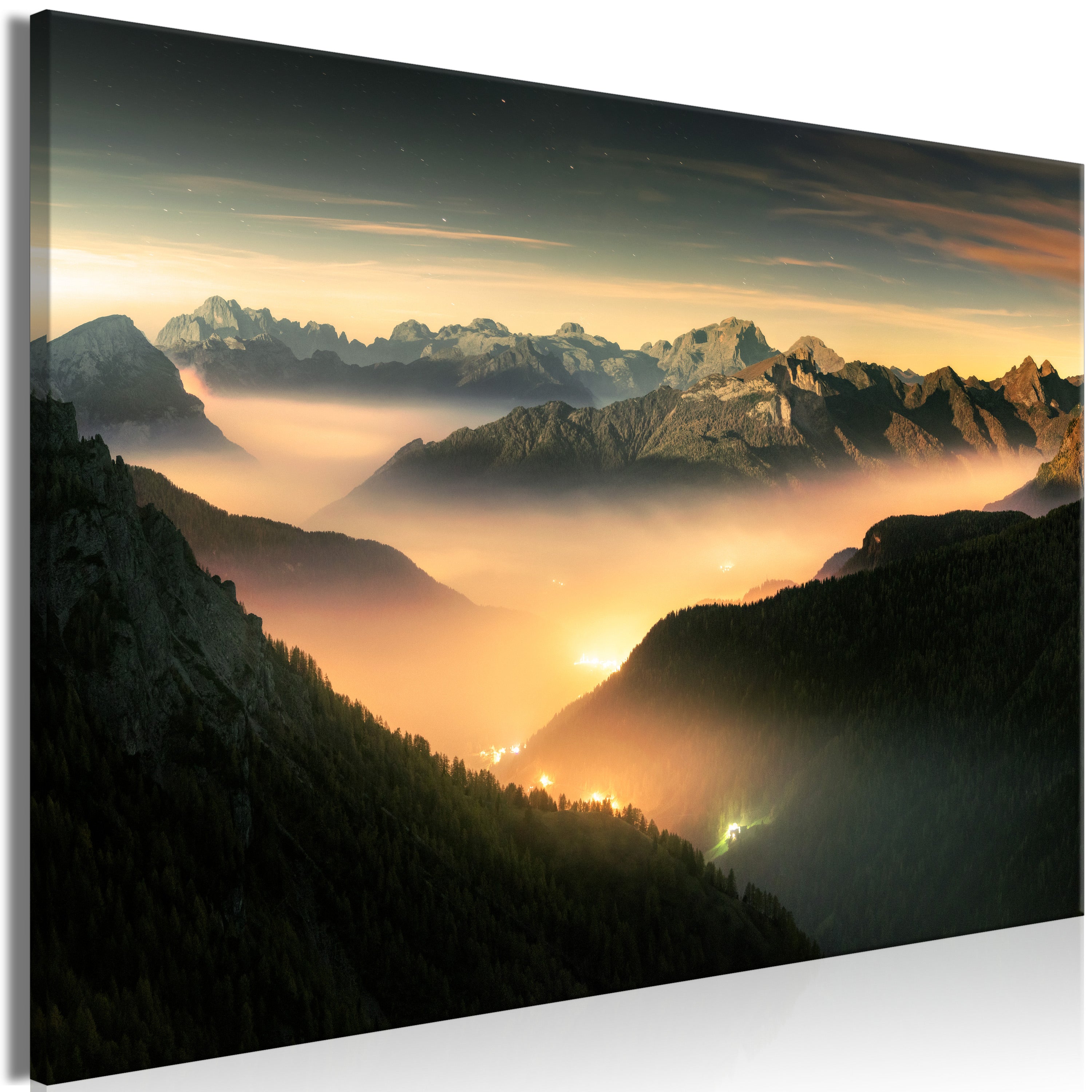 Canvas Print Mountain Breath Wide 1 Part