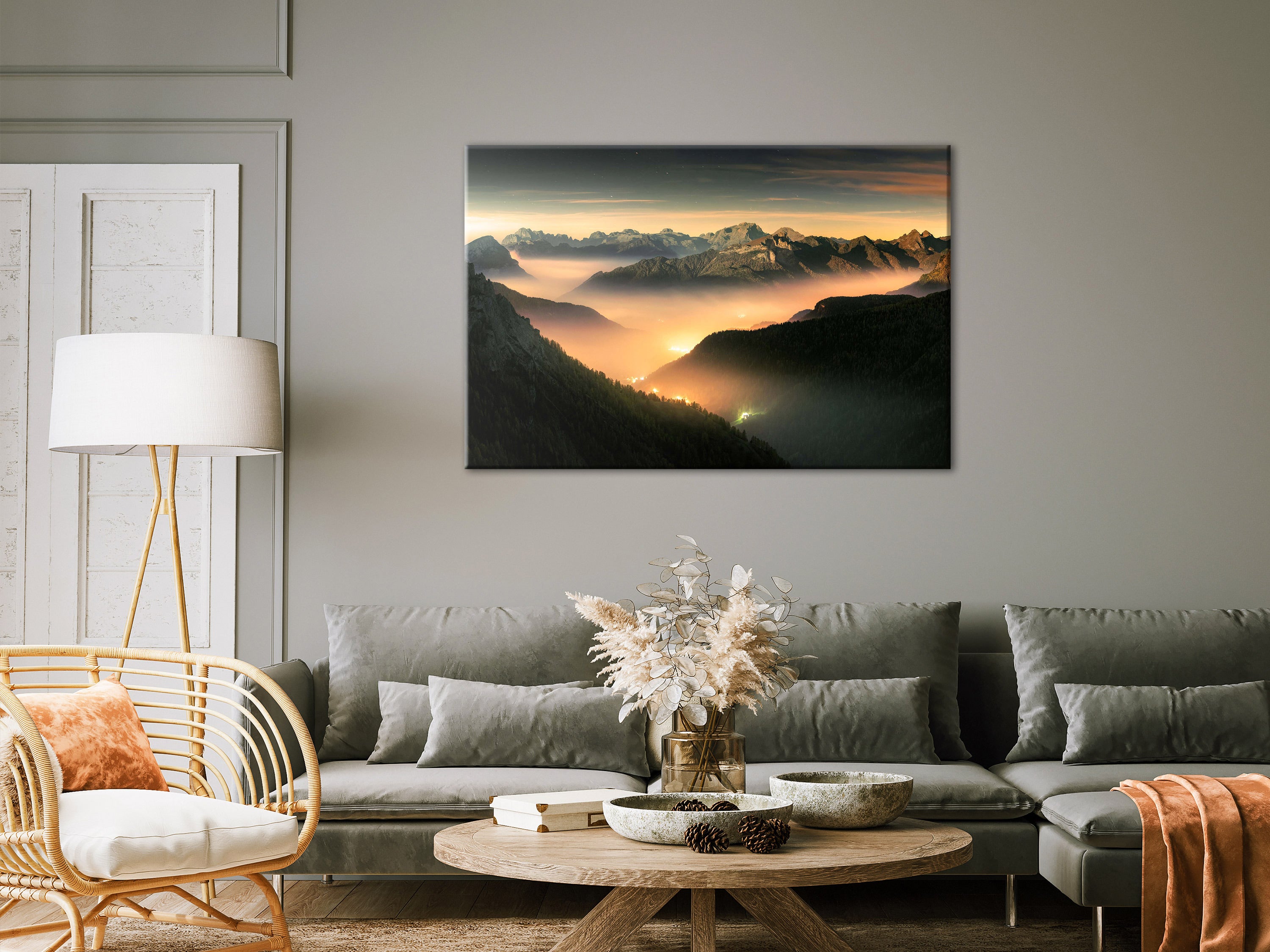 Canvas Print Mountain Breath Wide 1 Part