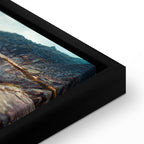 Rock City River Cliff Landscape Canvas Print