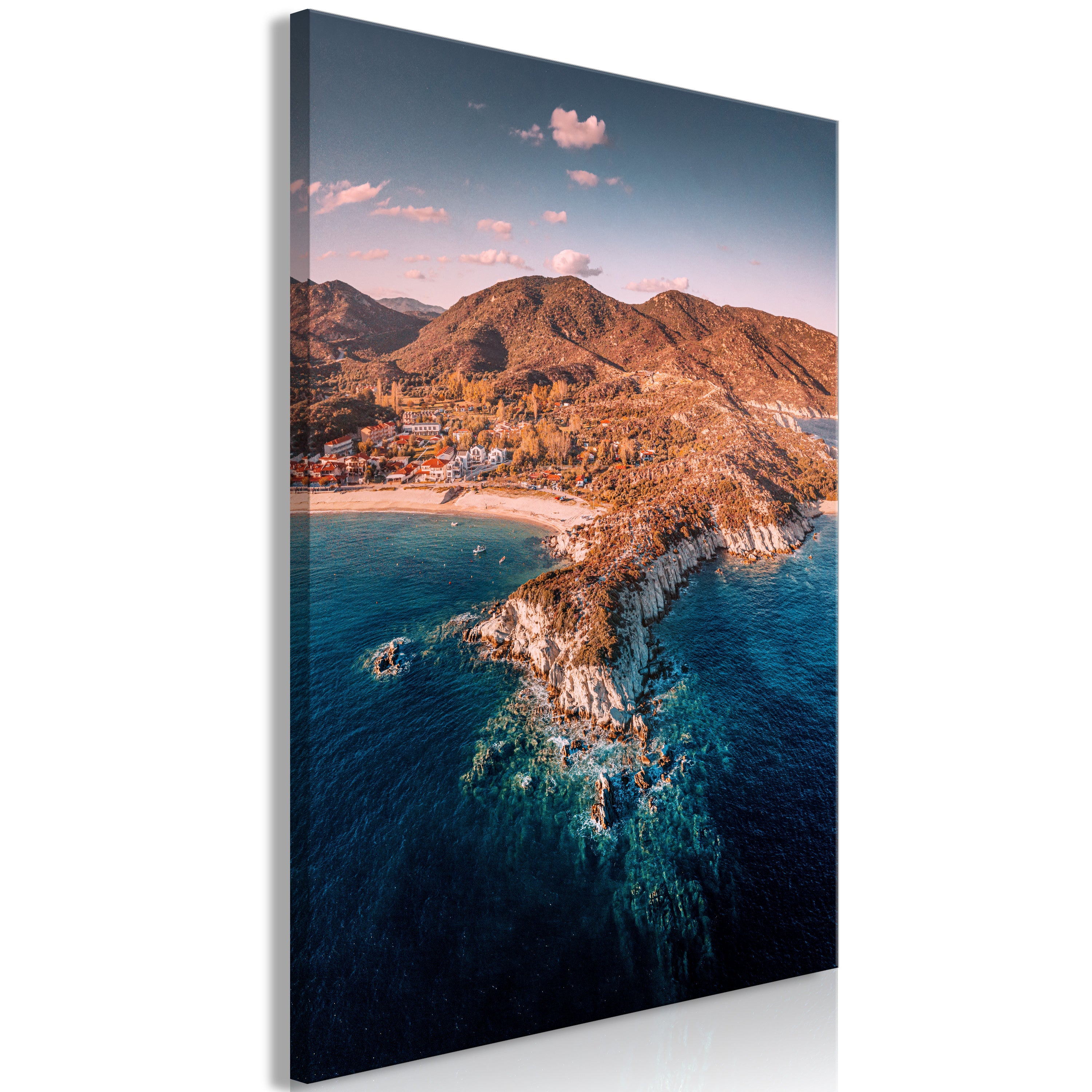 Canvas Print Cliff in Kalamitsi Vertical