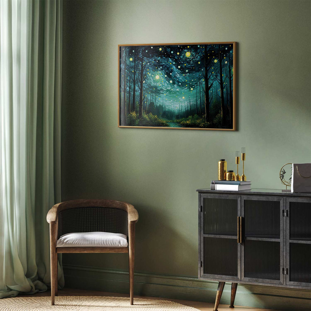 Contemporary Starry Night Sky Poster