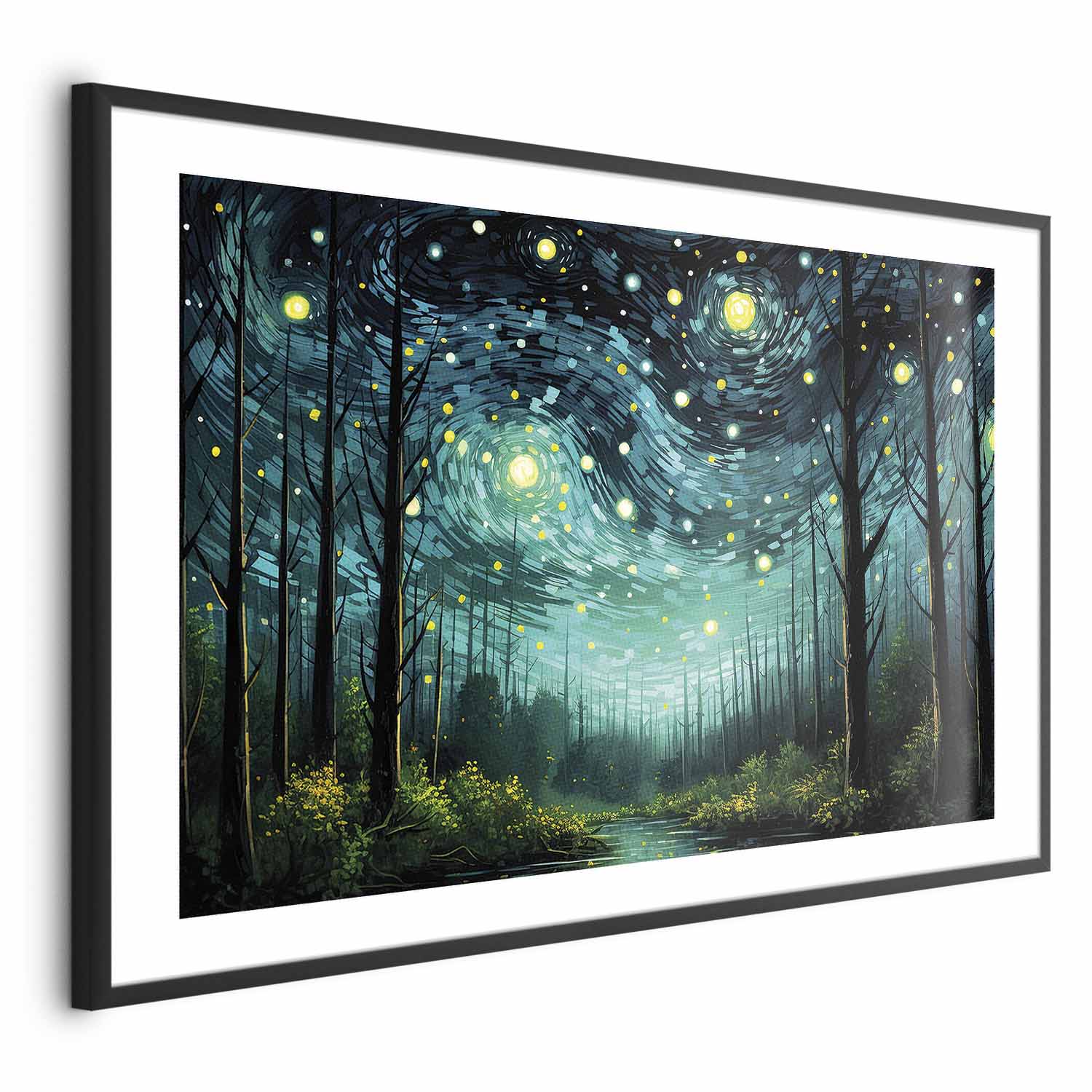 Contemporary Starry Night Sky Poster