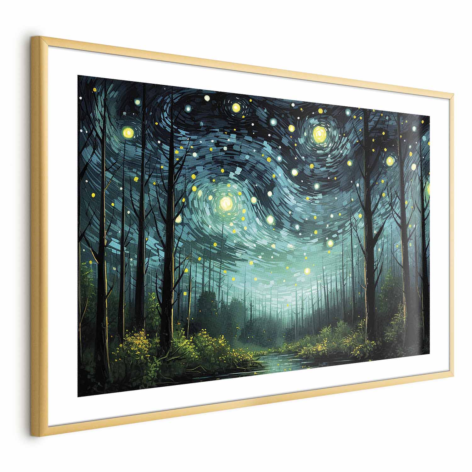 Contemporary Starry Night Sky Poster