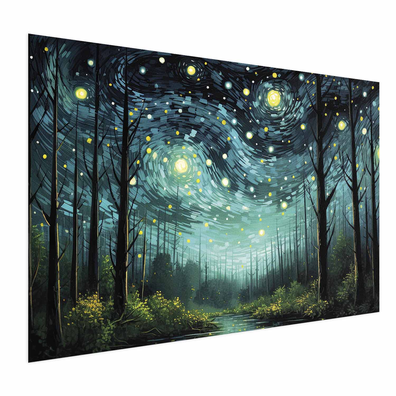 Contemporary Starry Night Sky Poster