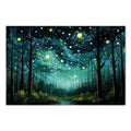 Starry Night Sky Contemporary Canvas Print
