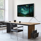 Starry Night Sky Contemporary Canvas Print