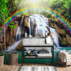 Colourful Waterfall Landscape Wall Mural