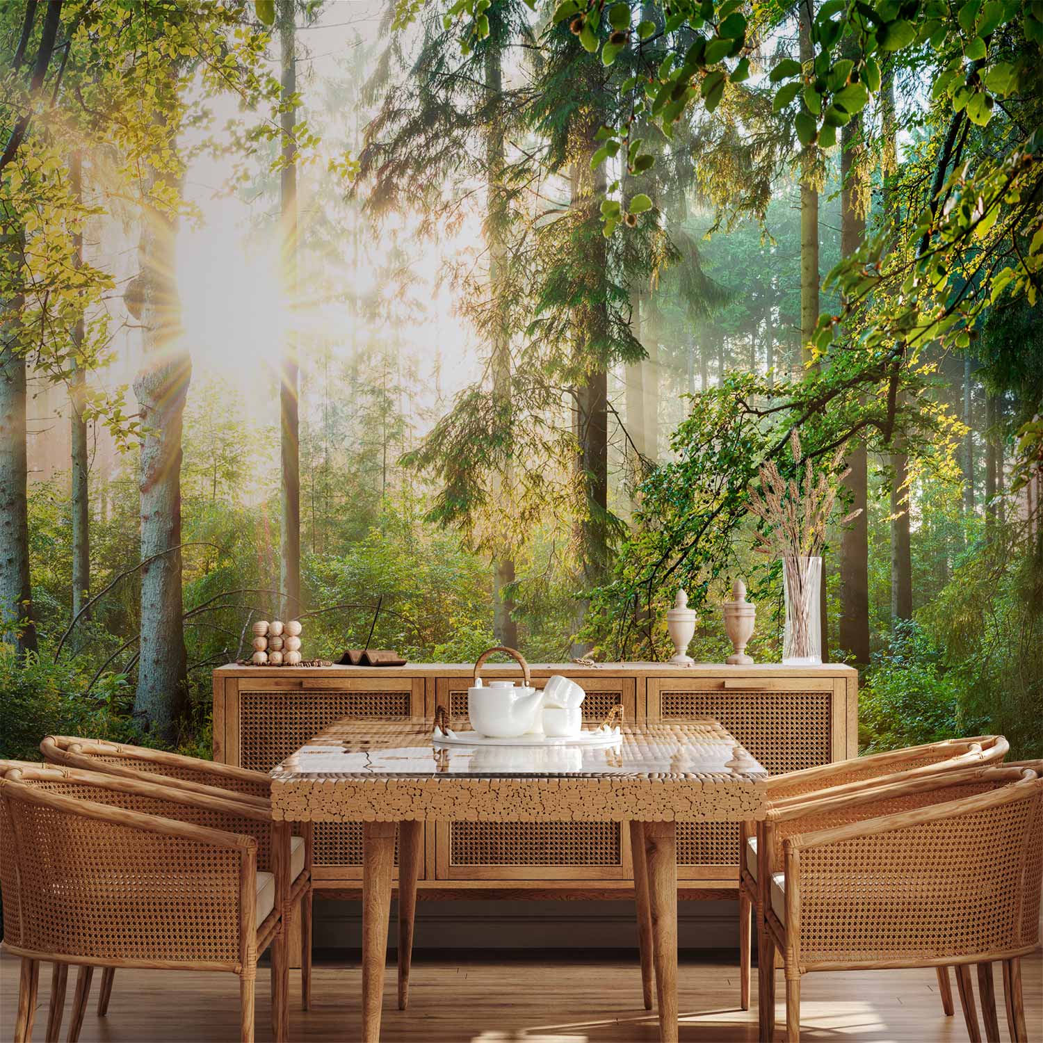 Untamed Forest Landscape Wall Mural