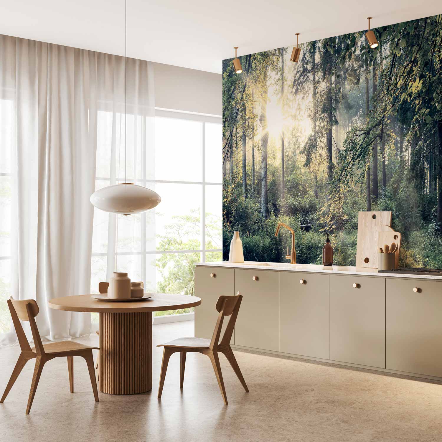 Forest Trees Landscape Wall Mural