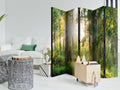 Untamed Forest Landscape 5-Panel Room Divider