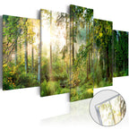Green Forest Sanctuary Landscape Acrylic Print