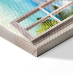 Window Sea View Landscape Canvas Print