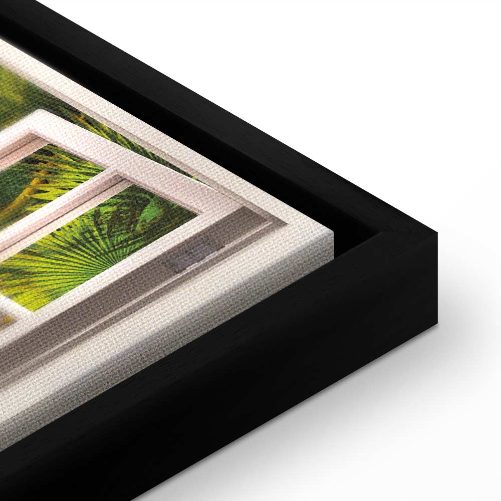 Window Sea View Landscape Canvas Print