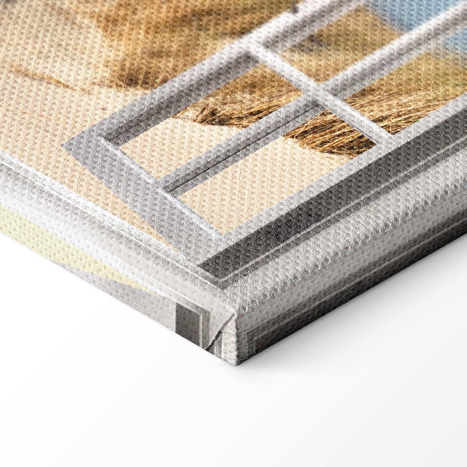 Beach Window View Landscape Canvas Print