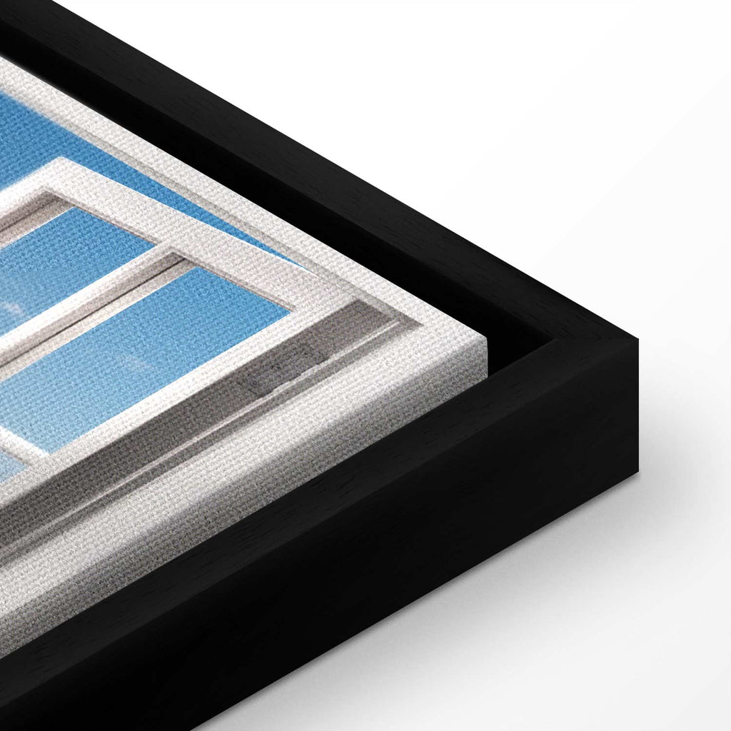 Beach Window View Landscape Canvas Print