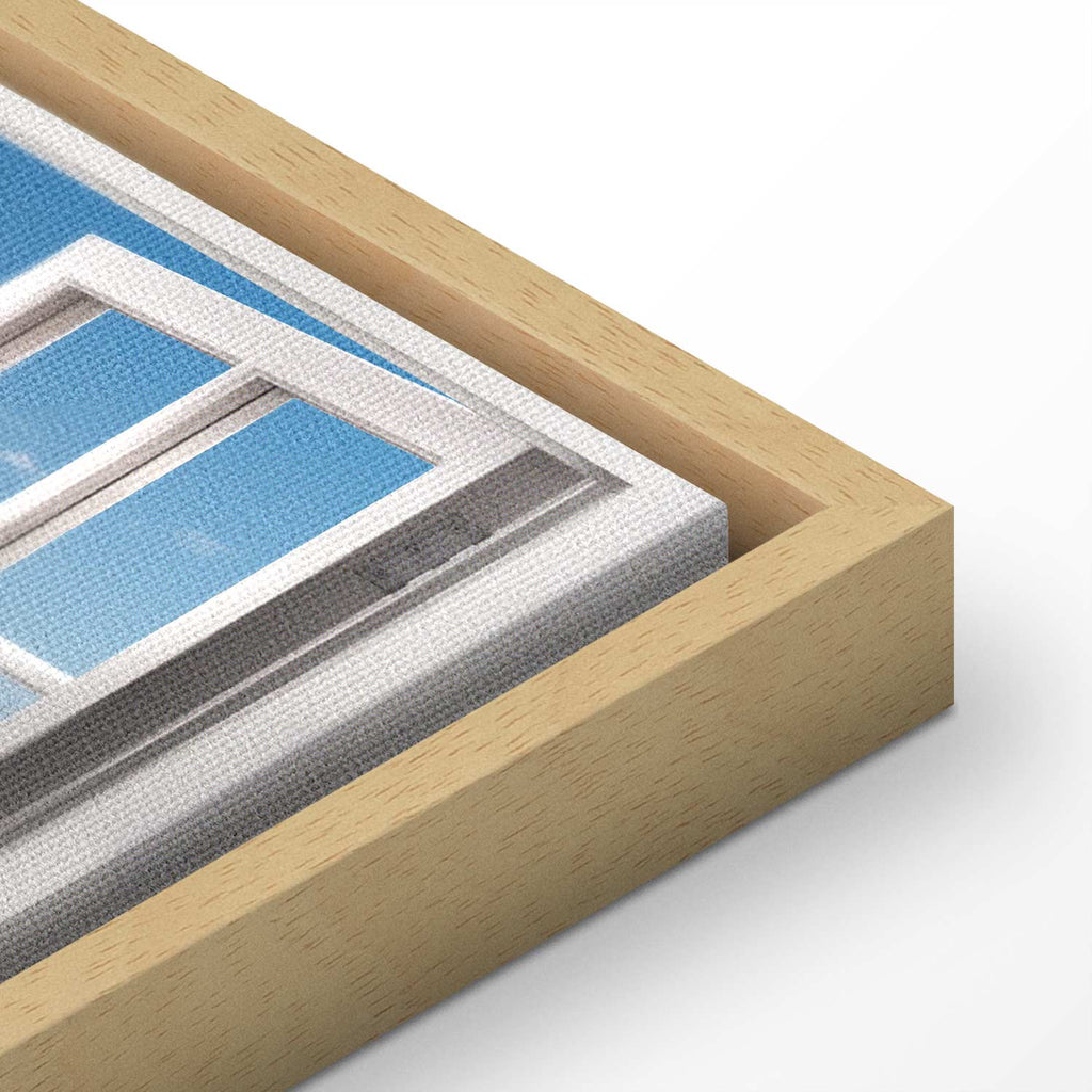 Beach Window View Landscape Canvas Print