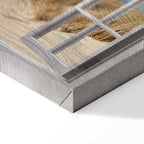 Beach Window View Landscape Canvas Print