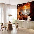 Sea Cave Exit Landscape Wall Mural