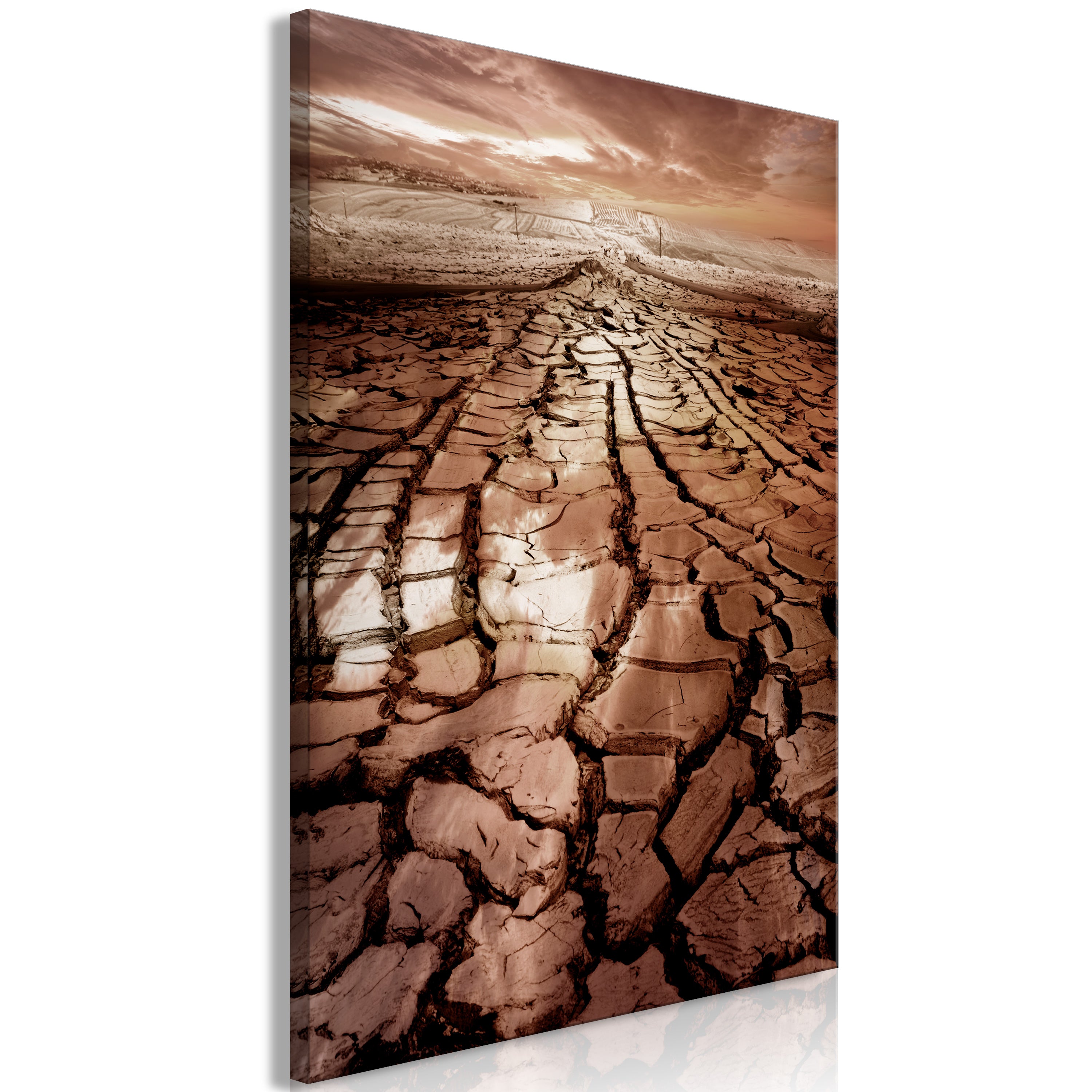 Canvas Print Drought Vertical 1 Part