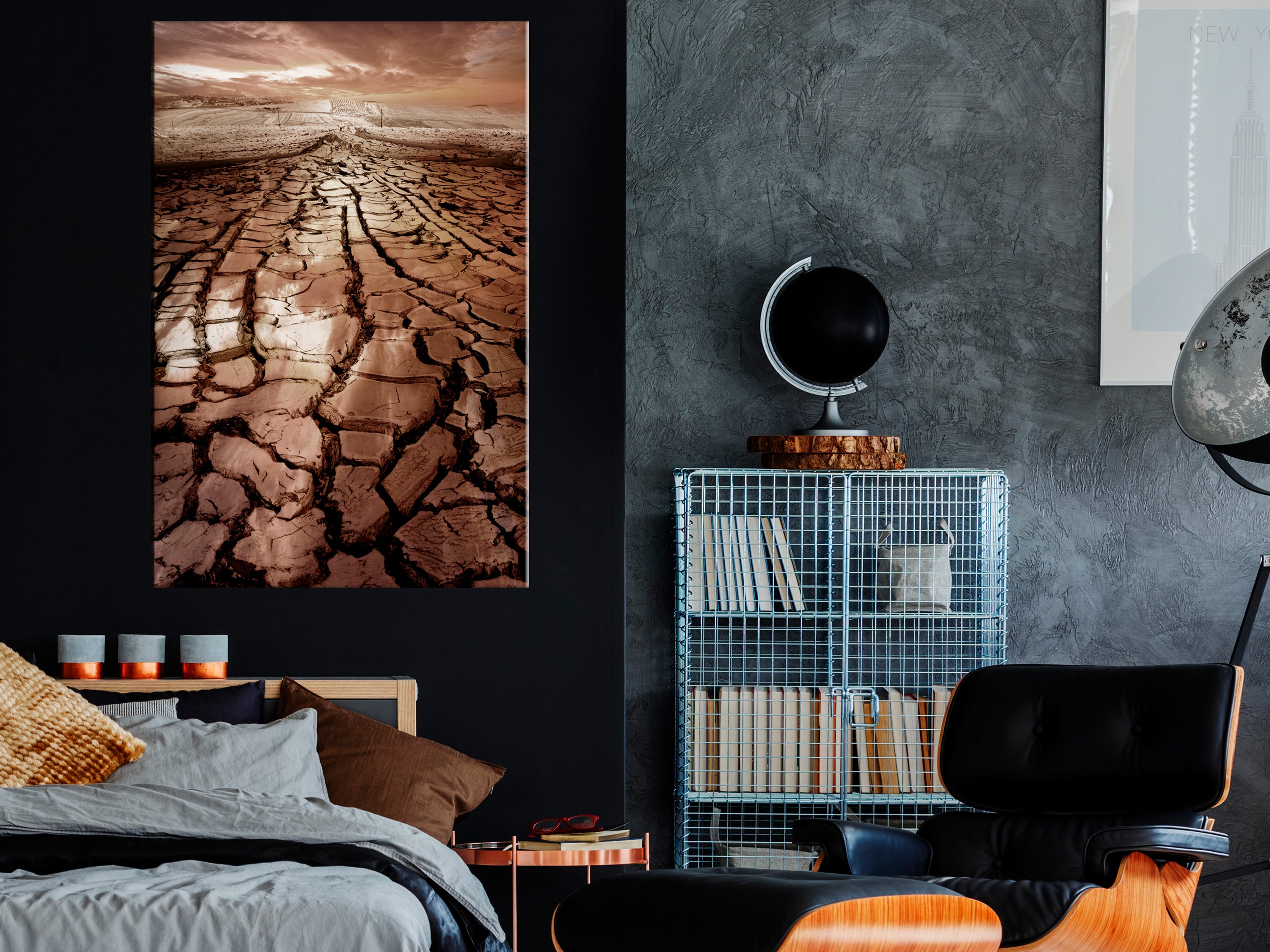 Canvas Print Drought Vertical 1 Part